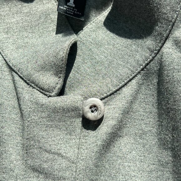 Peace Of Cloth Cape Jacket Size 1X Oversized Button Up Panticular New York Gray - Picture 6 of 9
